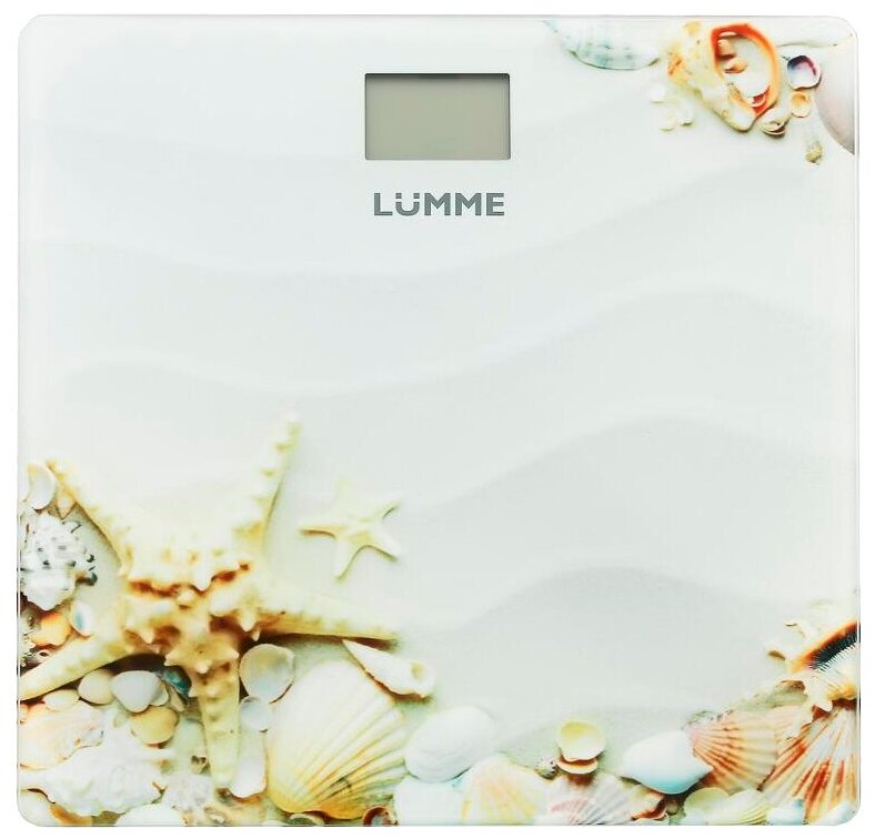 Весы напольные Lumme LU-1328 морской пляж - фотография № 1