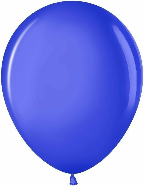 Шарики воздушные (10'/25 см) Синий (250), пастель, 100 шт. набор шаров на праздник