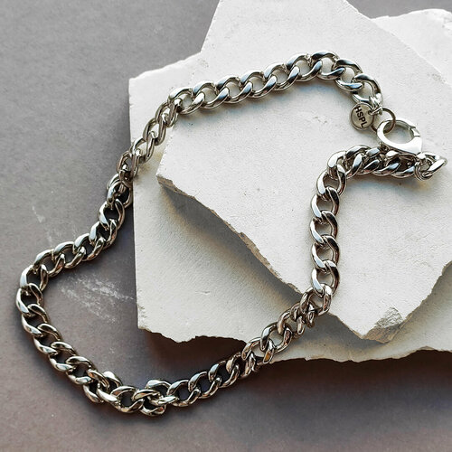 Колье Hitrospletenia, длина 52 см, серебристый