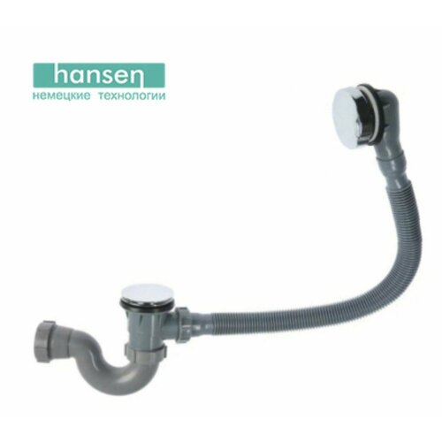 HANSEN H6506001 Click-clack System сифон для ванны автомат, универсальный, хром 8004с клик клак kaiser автомат для выпуска ванны