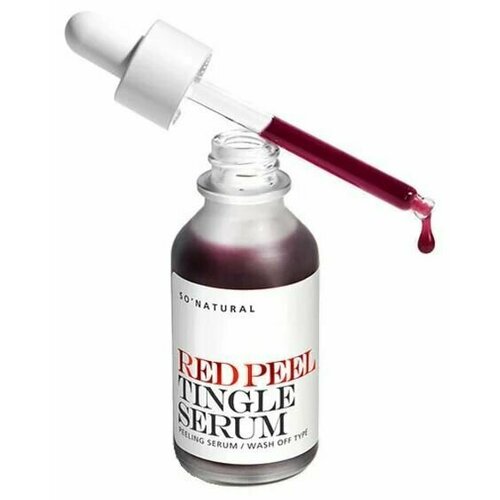 So Natural Очищающая пилинг-сыворотка с AHA и BHA кислотами Red Peel Tingle Serum