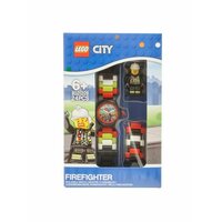 Наручные часы LEGO City "FIREFIGHTER" с минифигуркой 24 деталей / 8021209
