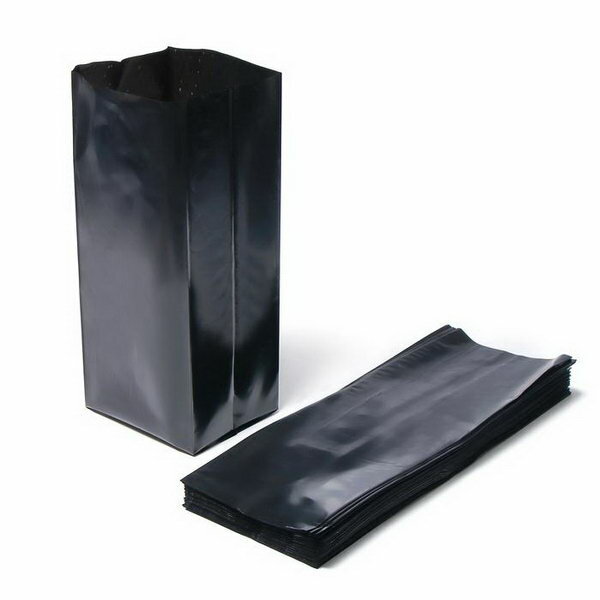 Пакет для рассады, 5 л, 12 x 35 см, полиэтилен толщиной 100 мкм, с перфорацией, чёрный, 50 шт.
