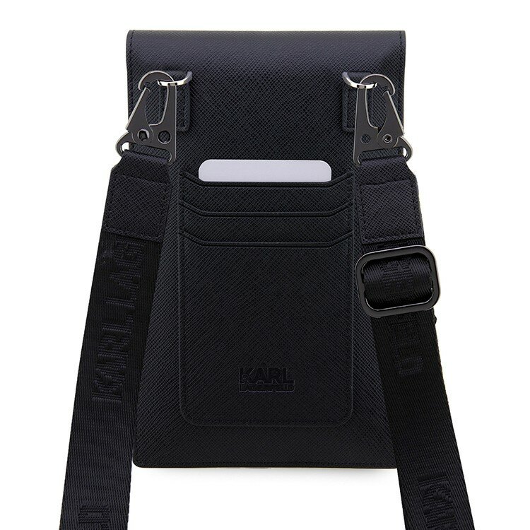 Karl Lagerfeld для смартфонов сумка Wallet Phone Bag PU Saffiano Karl & Choupette Black