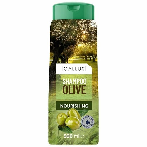 Gallus Шампунь восстанавливающий оливковый 500мл шампунь для волос dalan d olive для объема с оливковым маслом 250мл