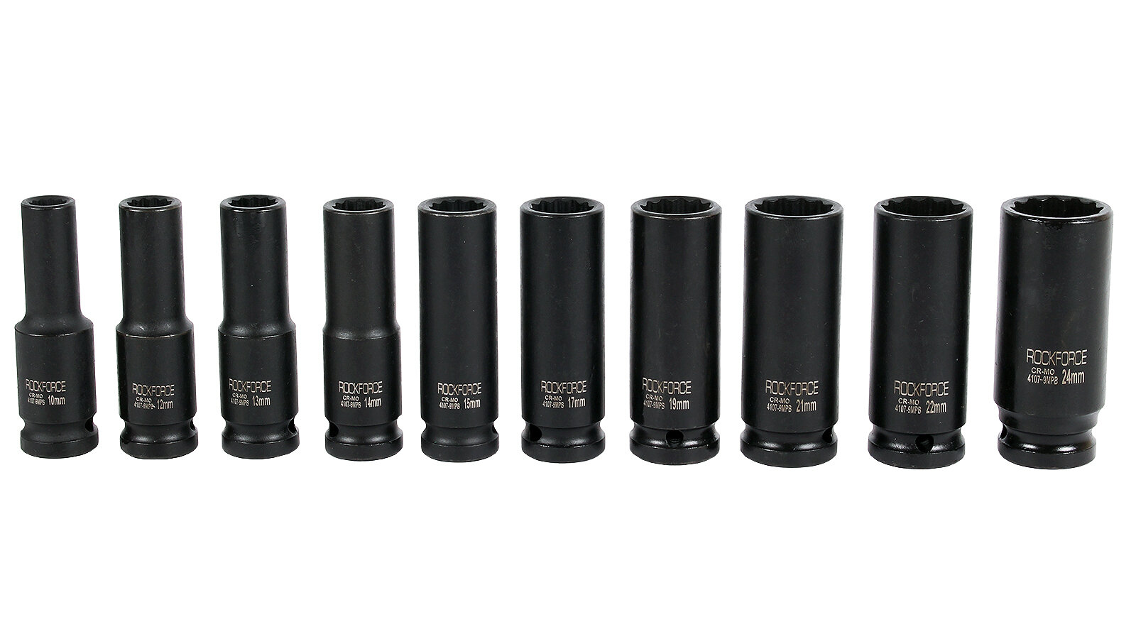 фото Набор головок ударных глубоких ROCKFORCE 10пр. 1/2 12гр.