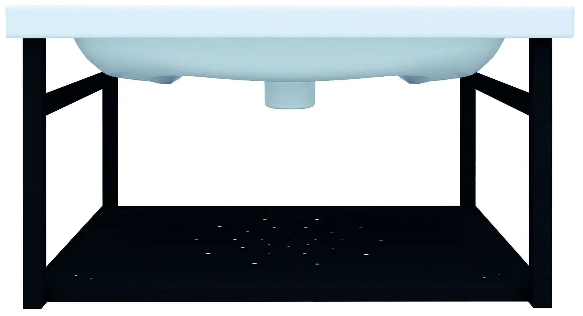 фото Опора для раковины подвесная Март Ferro 80 см цвет чёрный