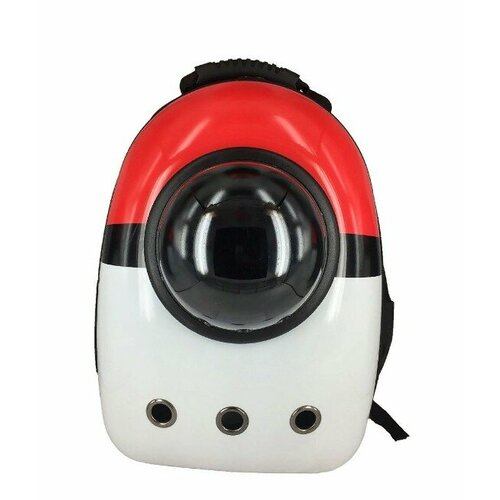 Переноска рюкзак для животных с иллюминатором Красно-белое 32*29*42 см