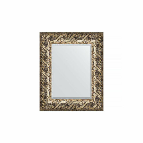 Зеркало с фацетом в багетной раме - фреска 84 mm