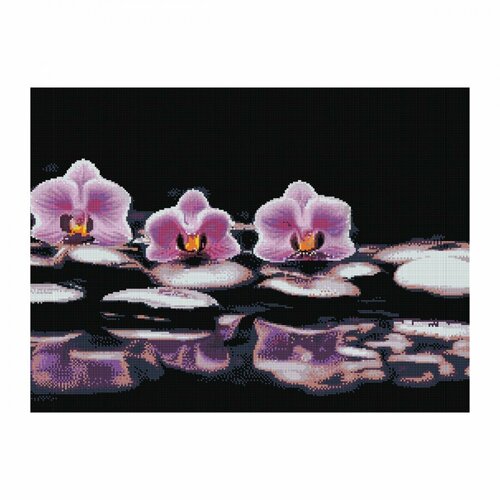 Набор для изготовления алмазной мозаики Три Совы Орхидеи, 50x70см, холст, картон. уп. (АМ5070_47577) ночник своими руками из алмазной мозаики кот