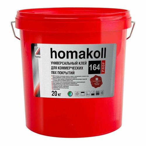 фото Клей для коммерческих пвх покрытий homa homakoll 164 prof 20 кг royce