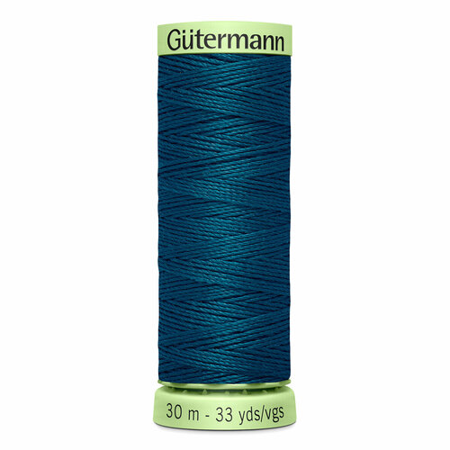 фото Нитки швейные top stitch 30/30 м для декоративной отстрочки, 100% полиэстер, gutermann 744506 (870 малахит), 5 шт