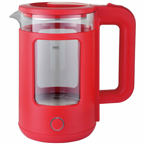 Чайник электрический 15Л 1500ВТ диск стекло подсветка красн ENERGY 259400₽