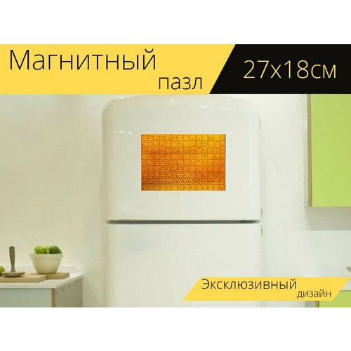 Магнитный пазл Желтый, природа, пчелы на холодильник 27 x 18 см. магнитный пазл желтый природа желтый здоровье желтый медицинский на холодильник 27 x 18 см