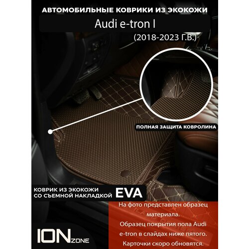 Автомобильные коврики из экокожи 3д на Audi e-tron (2018-2023)