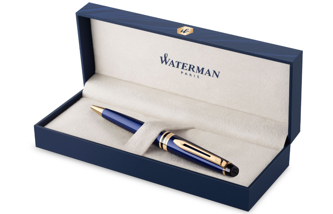 Шариковая ручка Waterman "Expert Blue Lacquer GT", цвет чернил: синий М 2093763