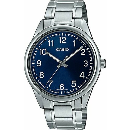 Наручные часы CASIO MTP-V005D-2B4, серебряный, голубой