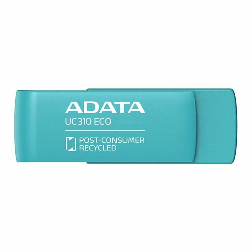 USB накопитель ADATA 256GB USB 3.2 Gen1 UC310E-256G-RGN голубой, зеленый