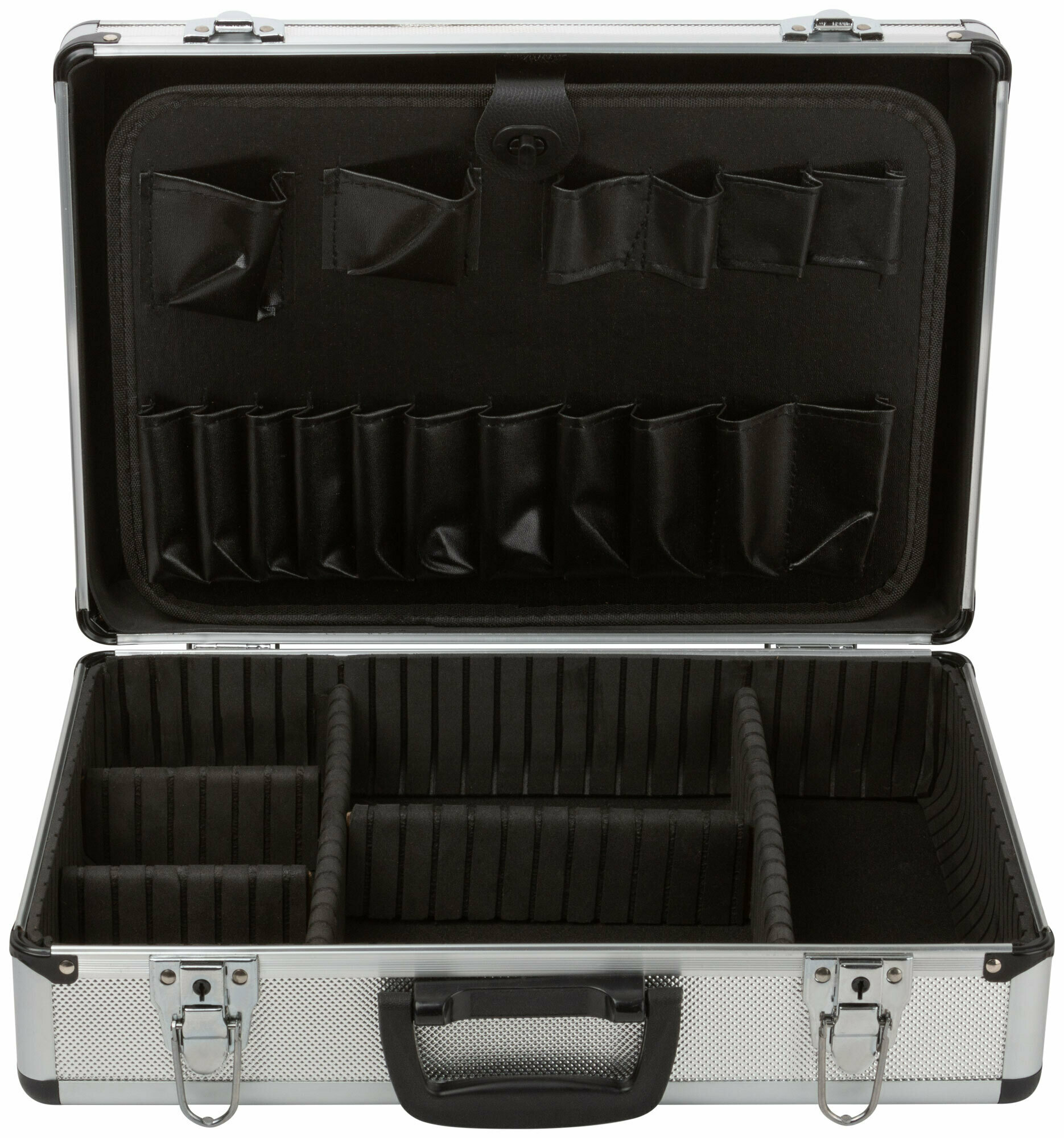Алюминиевый чемодан ящик для инструмента FIT - фото №12
