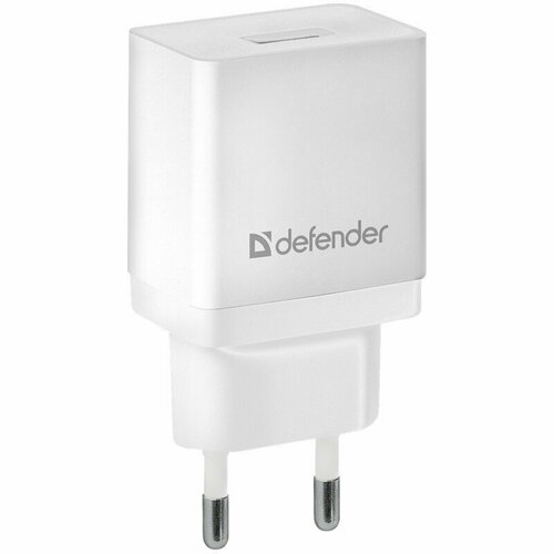 Зарядное устройство сетевое Defender EPA-10, 1*USB, 2.1А output, пакет, белый, 297720