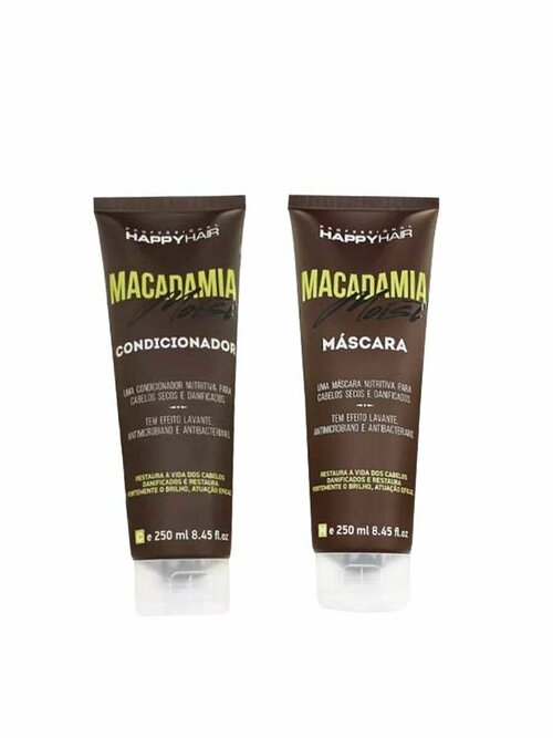 Комплект Маска + Кондиционер для волос Happy Hair Macadamia 250/250ml