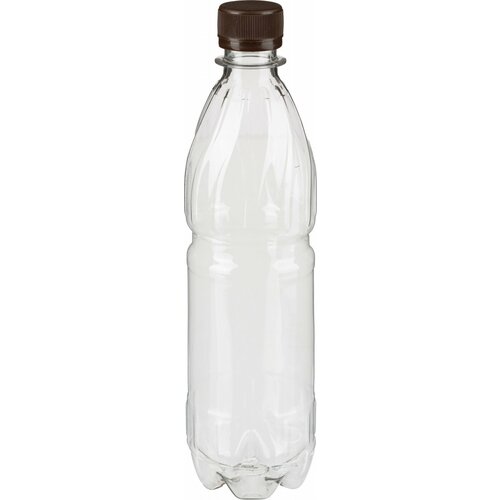 Бутылка Комус прозрачная с крышкой 0,5 л, ПЭТ d-28 мм BPF, узкое горло, 100 шт (28.500-1.1.19)