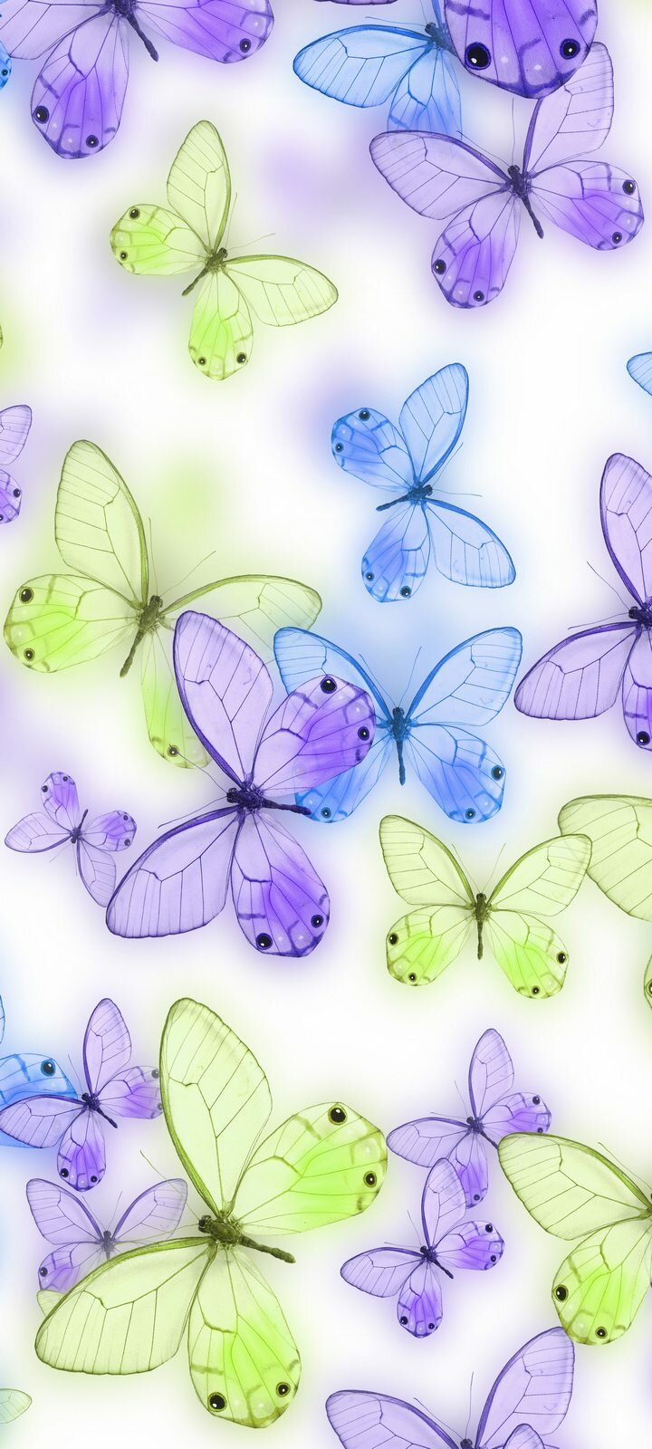 фото Самоклеящиеся фотообои "Фон с бабочками", размер: 90x200 см, эффект: сепия, отраженный