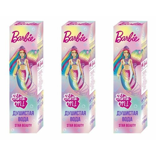 Barbie Душистая вода Star Beauty, 100 мл, 3 шт