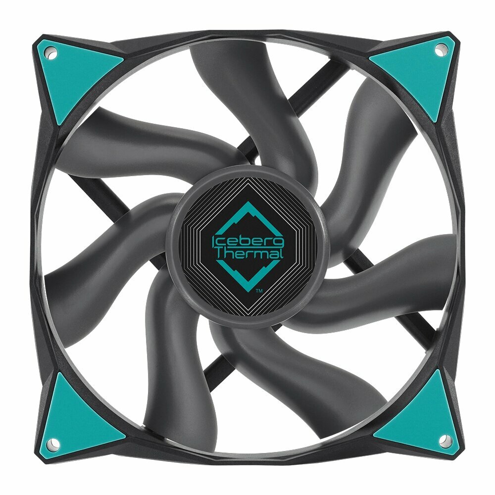 Вентилятор iceberg 140x140x25 IceGALE Xtra, PWM, BLACK, 500-2500rpm, 47dB(M), 0.56A