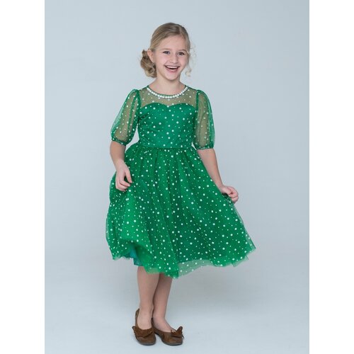 фото Платье техноткань, размер 30, зеленый