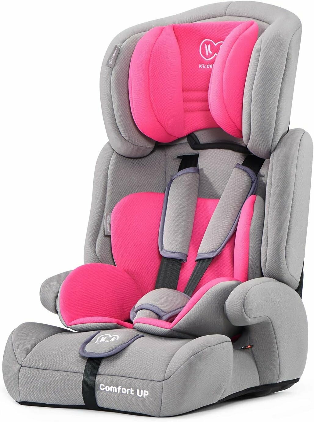 Автокресло Kinderkraft COMFORT UP 9-36 кг. серо-розовый