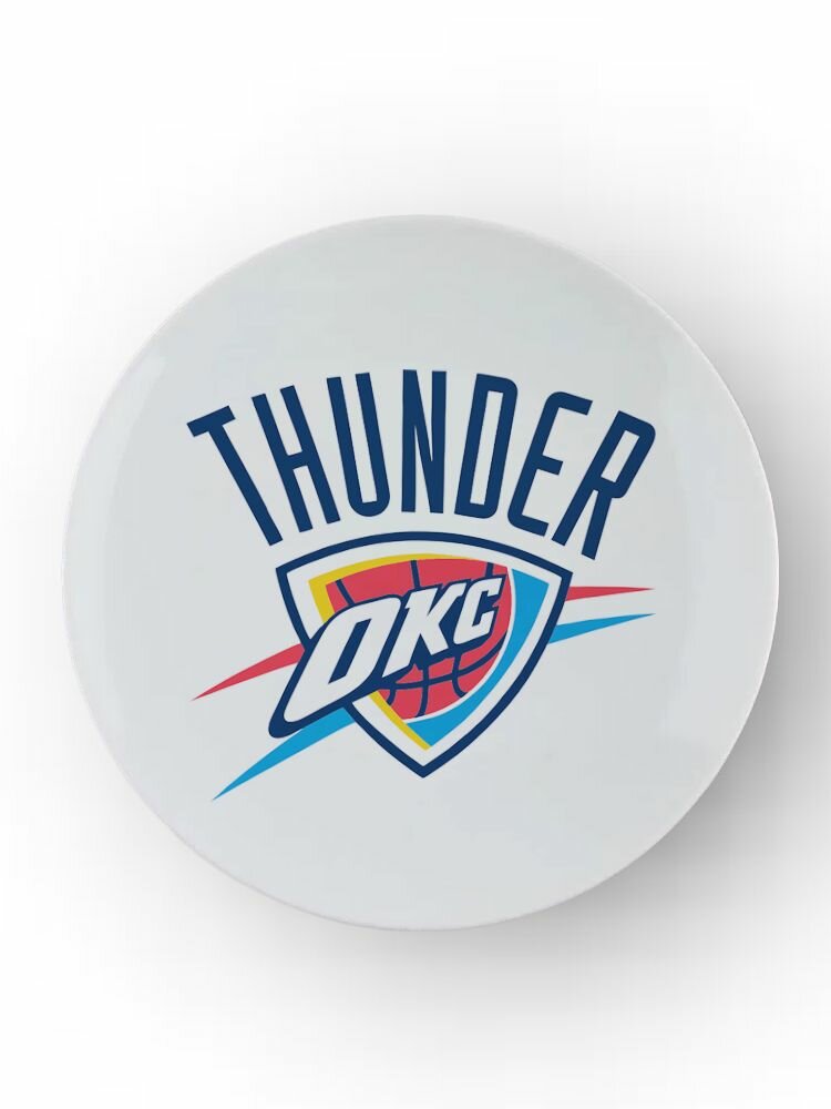 Тарелка баскетбольный клуб НБА Oklahoma City Thunder - Оклахома-Сити Тандер