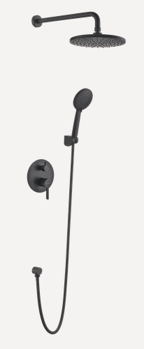 Изображение товара Душевая система скрытого монтажа VODA Vessel 3 в 1, цвет черный