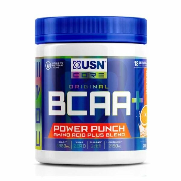 ЮСН БЦАА+ПауэрПунш / USN BCAA+ Power Punch (200 гр) Мандарин.
