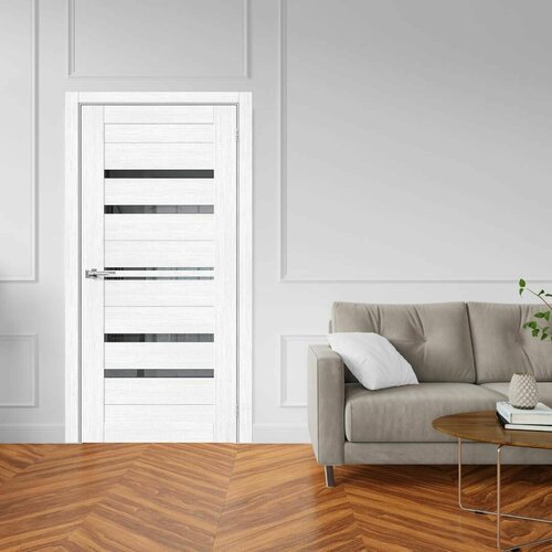 Межкомнатная дверь BV 30 Snow 800х2000 с зеркалом комплект 13320₽