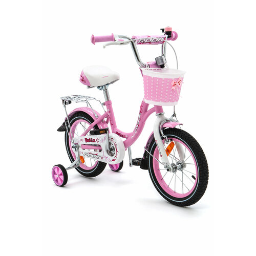Велосипед детский 14 ROOK BELLE розовый для мальчиков и девочек от 3 до 5 лет на рост 90-110см 15000₽