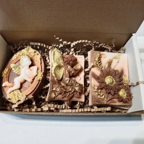 Подарочный набор из мыла ручной работы Шоколад