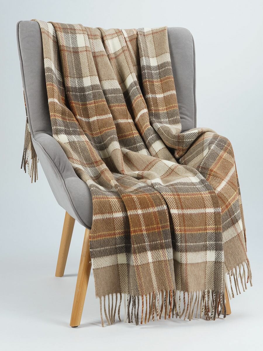 Плед шерстяной Incalpaca 150x200 PP-17 перуанский 15 спальный гипоаллергенный