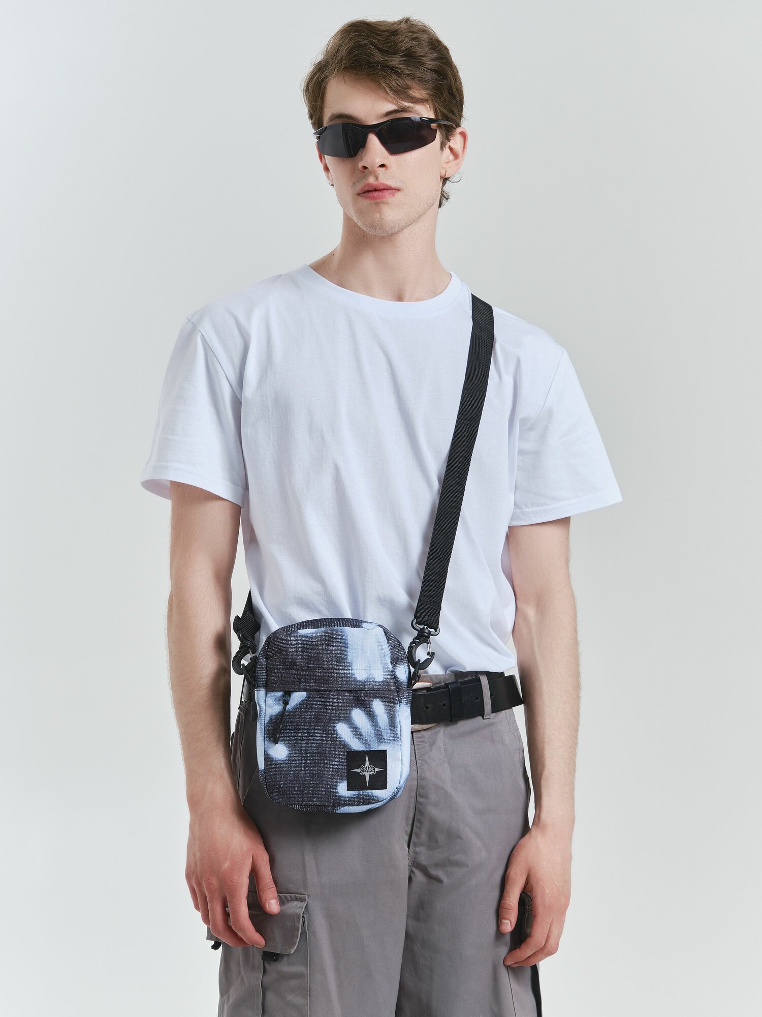 Сумка мессенджер Severcloth ing, черно-белый — фото 1