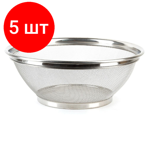 Комплект 5 штук, Дуршлаг - сито d=27.7см. h=11см. нержавеющая сталь 9903169