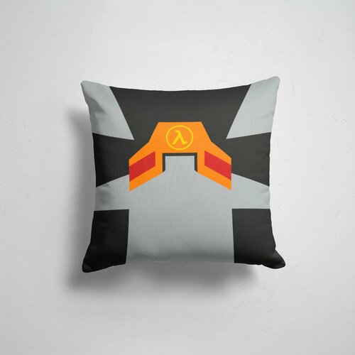 Подушка декоративная 45х45см Half-Life Геймерам костюм гордона фримена халф лайф 1199₽