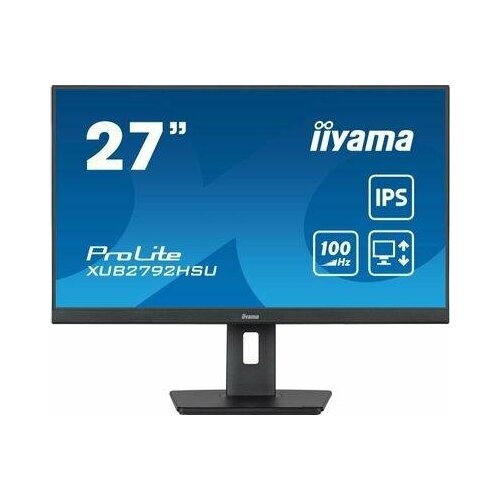Монитор Iiyama 27 ProLite XUB2792HSU-B6 черный IPS LED 04ms 169 HDMI MM матовая HAS Piv 13001 250cd 178гр178гр 1920x1080 115Hz DP FHD USB 57кг 2380700₽