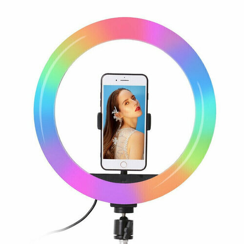Кольцевая лампа RGB 26 см без штатива 872₽