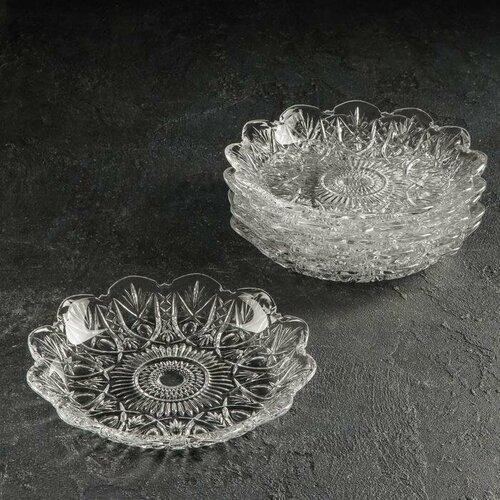 SAKURA Набор тарелок Kenzo d19 см 6 шт цвет прозрачный 2022₽