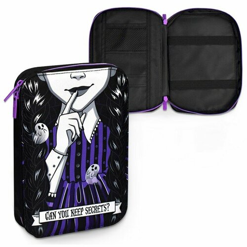 Пенал 1 секция 16523530 ткань Феникс дев Милая готика черфиолет 64994 10236751 1440₽