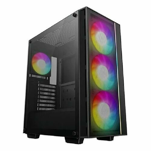 Корпус ATX DeepCool Matrexx 55 V4 MESH, Midi-Tower, без БП, черный [r-matrexx55-bkaga4-g-4]