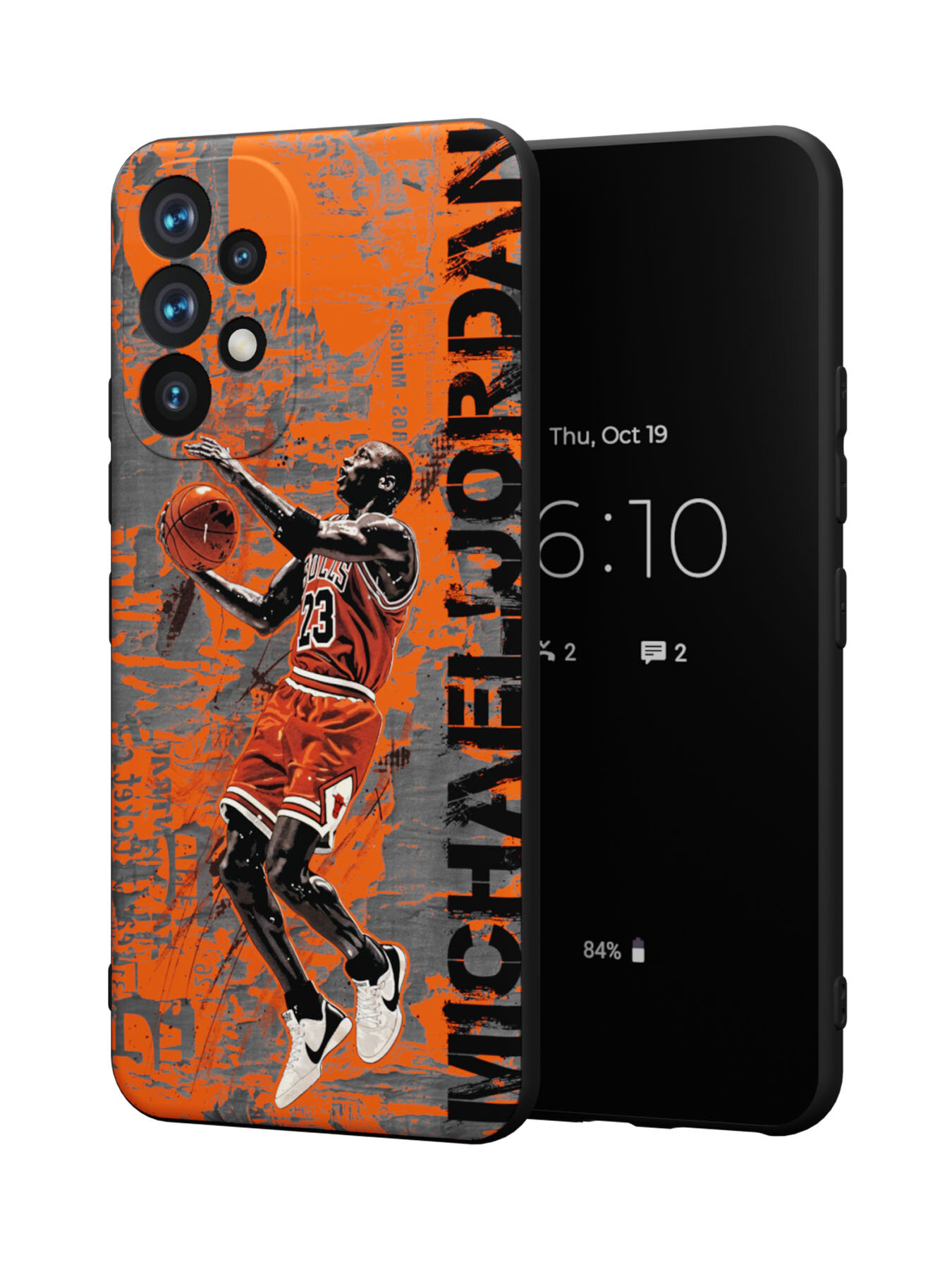 Силиконовый чехол Mcover на Galaxy A52 (для Самсунг Галакси А52), с рисунком Майкл Джордан