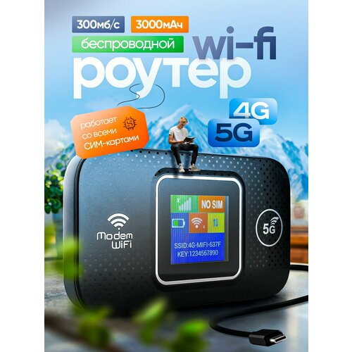Роутер wifi с сим картой карманный 4990₽