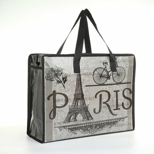 Сумка-баул 15х30х40 см серый 358₽