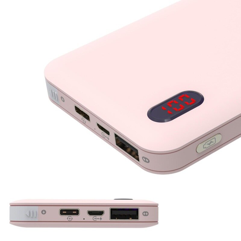 Зарядное устройство 10000mAh цвет алая роза